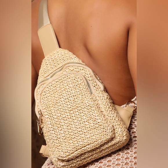 Urban Expression women’s Strow sling Backpack Natural/beige,cream - Picture 1 of 7